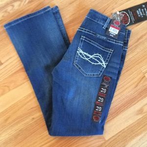 Cowgirl Tuff Don't Fence Me In boot cut jeans